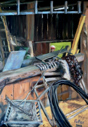 Peter Gulian Painting Beach