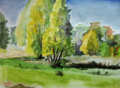 Box Hill – painting by Peter Gulian