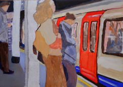 London Tube – oil painting by Peter Gulian