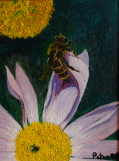 Bee – oil painting by Peter Gulian