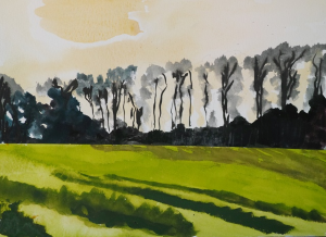 Peter Gulian Painting Beach