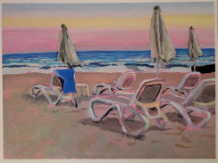 end of summer – oil painting by Peter Gulian