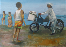 Loukoumades – oil painting by Peter Gulian