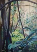 Gotjawal forest –oil painting by Peter Gulian