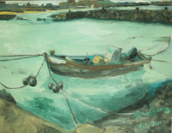 Peter Gulian Painting Beach