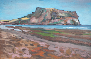 Peter Gulian Painting Beach